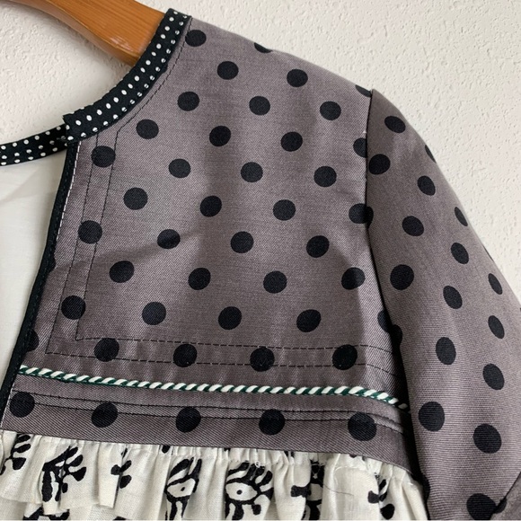 Alix of Bohemia Dot Blouse Long Sleeve 2018 V Neck Sz Small - Picture 10 of 15